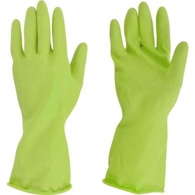 Luva de Látex Top Antiderrapante Forrada Uso Doméstico Limpeza Verde Sanro