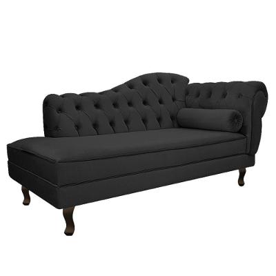 Diva Recamier Diana 130Cm Lado Esquerdo Linho - Amarena Móveis Cor Cinza Escuro