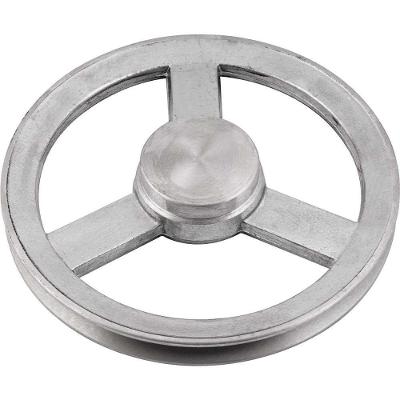 Polia de Alumínio 1 Canal Perfil a 200mm sem Furo Absorção de Vibrações Vonder