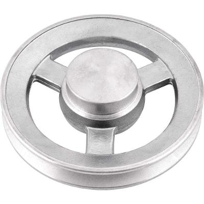 Polia de Alumínio 1 Canal Perfil a 130mm sem Furo Funcionamento Silencioso Vonder
