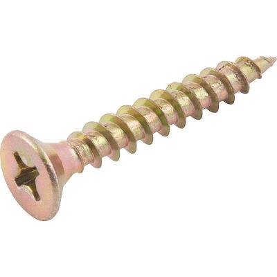 Parafuso para Madeira Chipboard Cabeça Chata Fenda Cruzada Phillips Bicromatizado 6,0mm X 40,0mm