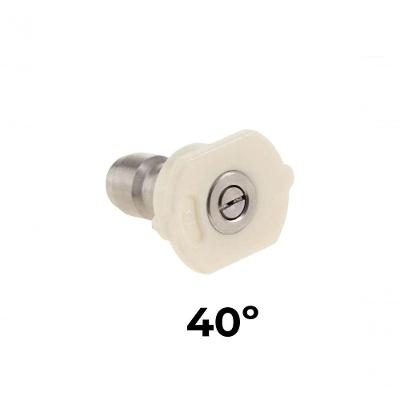 Bico para Lavadora de Alta Lubefer Engate Rápido 0o a 065o Soap Branco 4350PSI