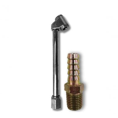 Bico Inflador de Pneus BSP 1-4 Kit Espigão 3-8 Alta Resistência Vedação Segura Hidraflux