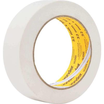 Fita Crepe 32mm X 50m Uso Industrial Pinturas Fixacoes Artesanato Branca Vonder