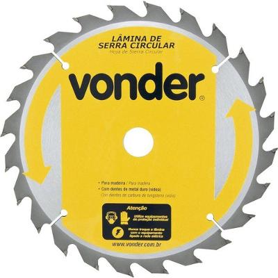 Lâmina de Serra Circular 235mm X 30mm 24 Dentes Metal Duro Vídea Vonder