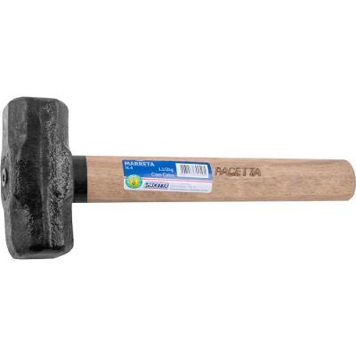 Marreta Oitavada 1,5kg Aço Forjado Temperado e Revenido Construção Civil Pacetta Ferramentas