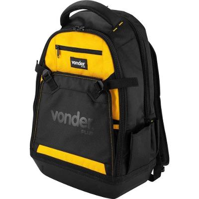 Mochila para Ferramentas MOV 650 Alcas e Costas Almofadadas Preta e Amarela Vonder