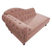 Diva Recamier Diana 130Cm Lado Direito Suede - Amarena Móveis Cor Rosê