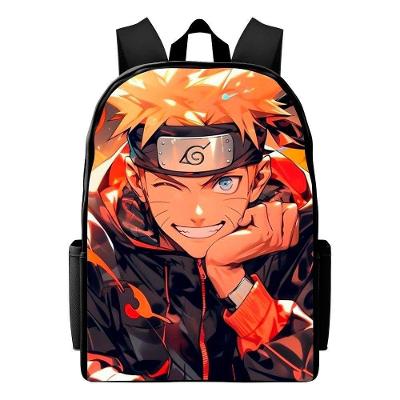 Mochila OEM Naruto Uzumaki Akatsuki Poliester Estampa 05 Juvenil Escola Viagem