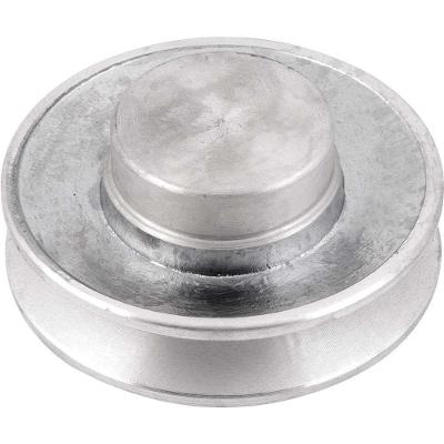 Polia de Alumínio 1 Canal Perfil a 80mm sem Furo Absorção de Vibrações Vonder