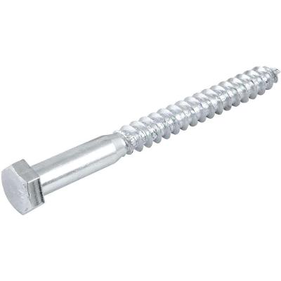 Parafuso Sextavado Rosca Soberba 3-8 X 100mm Acabamento Zincado Fixações Madeira Alvenaria Concreto
