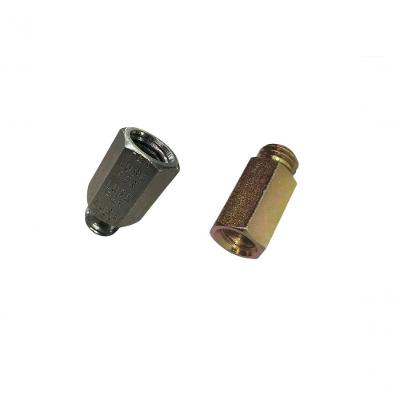 Kit 2 Adaptador Prolongador para Boina Politriz Lixadeira Rosca Macho 5-8 e Fêmea 14mm
