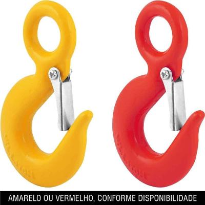Gancho de Aço com Olhal 1,0 Tonelada 5-16 com Trava para Uso Leve Vonder