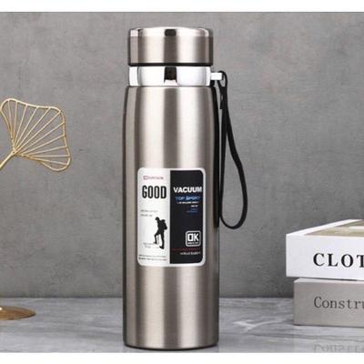 Garrafa Térmica Caphé Parede Dupla Aço Inoxidável Infusor com Alça 1L Prata OEM