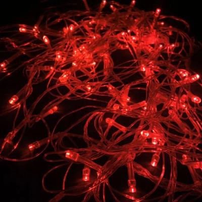 Pisca Natal Cordão 100 Leds 10M 8 Funções 110V e 220V Vermelho OEM
