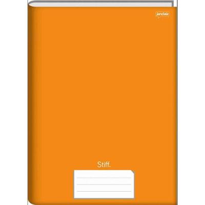Caderno Brochurão OEM Grande A4 48 Folhas Capa Dura Kit 10 Laranja