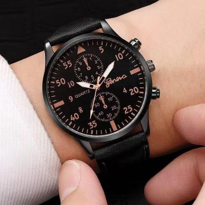 Relógio Casual Masculino Relógio de Quartzo OEM Pulseira Couro Vintage Estiloso