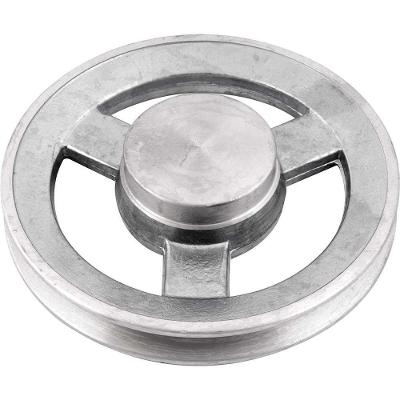 Polia de Alumínio 1 Canal Perfil a 150mm sem Furo Funcionamento Silencioso Vonder