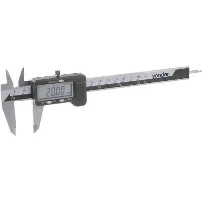 Paquímetro Digital PD 150 0 a 150mm Aço Inox Bivolt Vonder