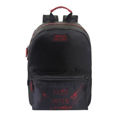 Mochila Infantil Dermiwil Fire Will Reign House Of The Dragon Oxford Preto Menino