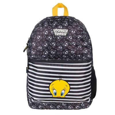 Mochila Juvenil de Costas Dermiwil Looney Tunes Piu-Piu Casual Amarelo