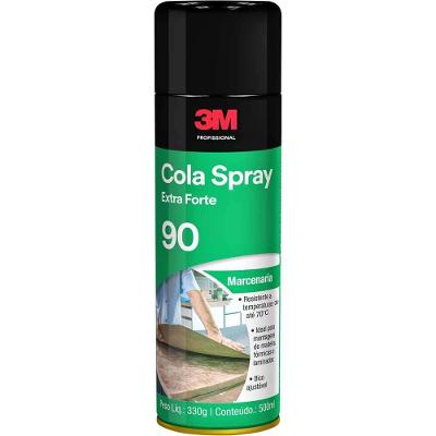 Adesivo em Spray 90 Extra Forte Transparente Resistente a Elastomeros Sinteticos 330G