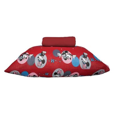 Jogo de Lençol Kazzavip Solteiro Malha 100% Algodão Disney Minnie Feliz Red 2 Peças Vermelho