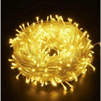 Pisca Natal OEM 100 Leds 10M 8 Funções Iluminação Interno Branco Quente 220V Anjin