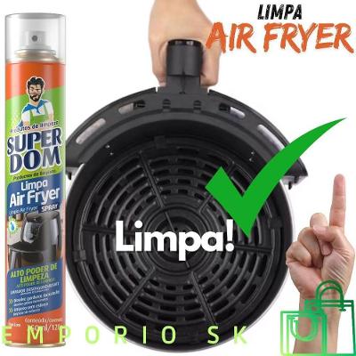 Spray Desengordurante Super Dom Limpa Air Fryer Alto Poder de Limpeza 0,32L 250ML OEM