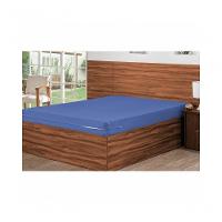 Capa para Colchão com Zíper Casal Azul Bordados Ricardo - 1