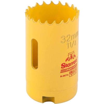 Serra Copo Fast Cut FCH0114-G Aço Rápido 32MM 1.1-4 para Metais Furadeiras e Marteletes Starrett