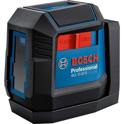 Nível a Laser GLL 12-22 g 2 Linhas Verdes Faixa 12 Metros Carcaça Reforçada IP55 Bosch