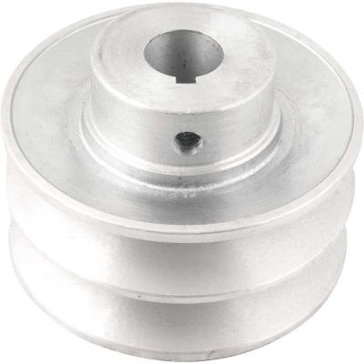Polia de Alumínio 2 Canais Perfil B 90mm Furo 19,1mm Alta Dissipação de Calor Vonder
