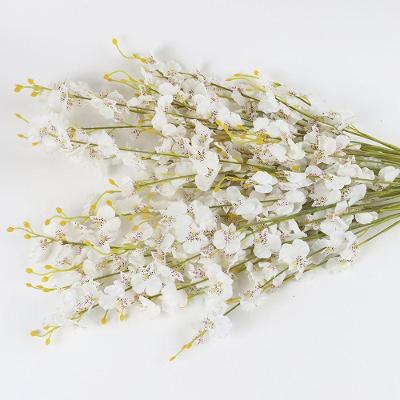 Haste de Orquídea Artificial Rzf026 Aparência Realista Branca Tudo em Caixa