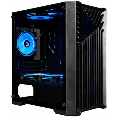 Gabinete Gamer X1 Mid Tower M-ATX ITX Vidro Temperado sem Fan Preto Rise Mode
