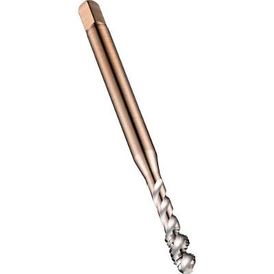 Macho Máquina HSS-E com Canal Helicoidal EX00M4 Rosca Interna Furo Cego Aço Rápido Cobalto Dormer