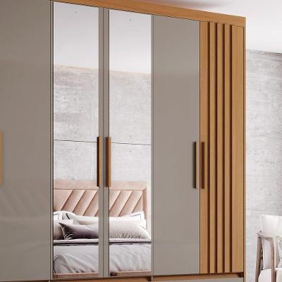Espelho para Guarda Roupa Kit Espelho Kain Retangular 89CM X 32CM Moderno Branco Móveis Henn