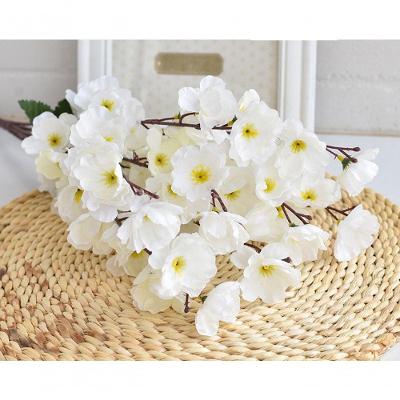 Galho de Flor de Cerejeira Artificial Rzf030 Branco Tudo em Caixa