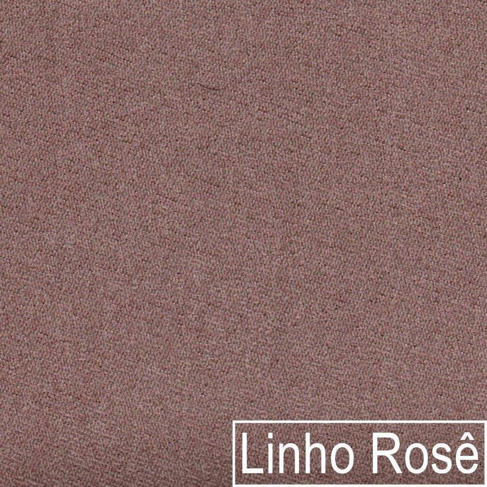 Kit Diva Recamier Diana 130Cm Lado Esquerdo E 02 Poltronas Classic Linho Rosê - 2