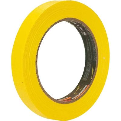 Fita Crepe Alta Performance para Mascaramento Automotivo Profissional Amarelo 16MM X 40M