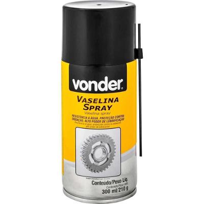 Vaselina em Spray 300ml-210g Lubrificação Instrumentos Metálicos Vonder