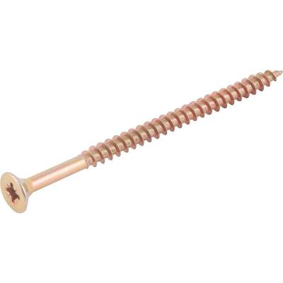 Parafuso para Madeira Chipboard Cabeça Chata Fenda Cruzada Phillips Bicromatizado 5,0mm X 80,0mm