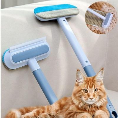 Escova Removedora de Pelos OEM DT9461 para Caes e Gatos Feltro Fino e PP Azul Unico