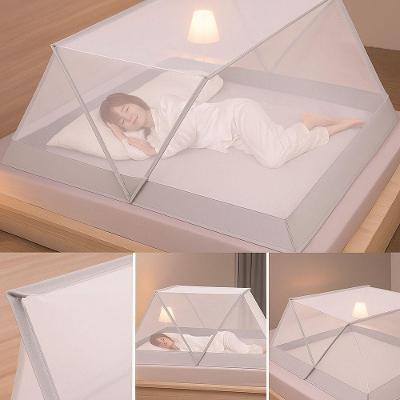 Mosquiteiro Tenda Portátil Dobrável Poliéster 135x190x80CM Cinza OEM