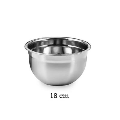 Tigela Inox Multiuso Bowl 18cm Profissional Aço Inox Cozinha Fullcommerce 1,5L