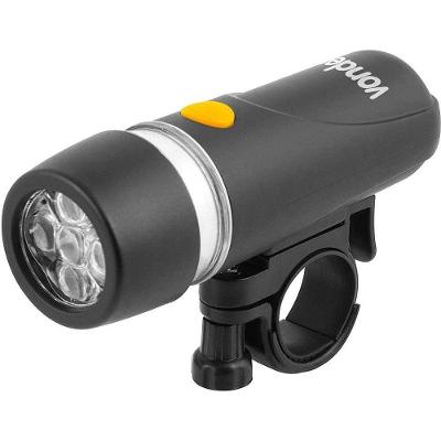 Lanterna para Bicicleta 5 Leds 3 Estágios Iluminação Geral Preta Vonder