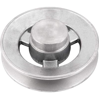 Polia de Alumínio 1 Canal Perfil B 110mm sem Furo Dissipação de Calor Vonder