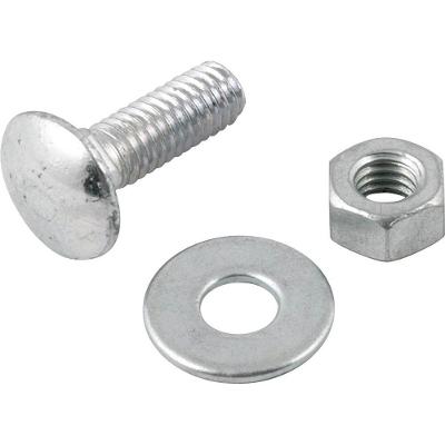 Parafuso Francês Zincado 5-16 X 1 com Porca e Arruela Cartela com 4 Vonder