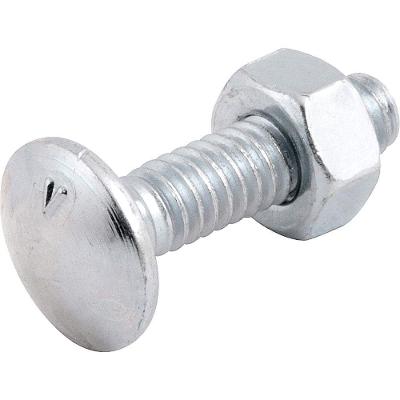 Parafuso Francês com Porca 1-4 X 1 Aço Carbono Acabamento Zincado Vonder