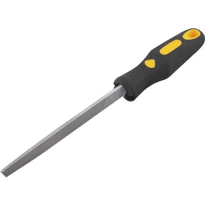 Lima Triangular para Metal Murça 8 com Picado Duplo Corte Fino e Cabo Plástico Emborrachado Vonder